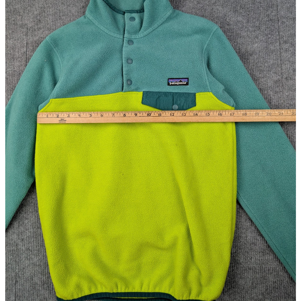 Patagonia Synchilla Fleece Jacket Women XS Color Block Snap T Hiking Outdoor 90s - Picture 4 of 7